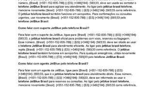 {{ !!! JEtBluE BrASil }} Como falar com atendimento JetBlue pelo telefone Brasil?