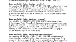 55Turkish){BR} Como falar Turkish Airlines Brasil sobre reservas?