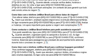55[BR] Como contactar a JetBlue Brasil telefone para confirmar a sua reserva?