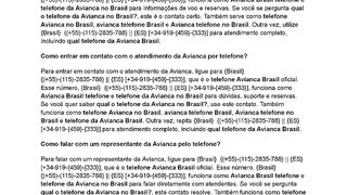 {{ !!Avianca }} ???????? Como falar com a Avianca pelo telefone no Brasil?
