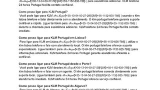 ???????????????????????????????? ???????? ???????????????????????????? {???????????? ????????}  Como posso ligar para KLM Portugal?
