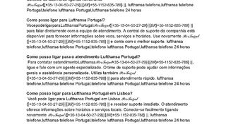????????????????????????????????????  ????????ꪶ???????????????????? Como falar com a Lufthansa no Portugal