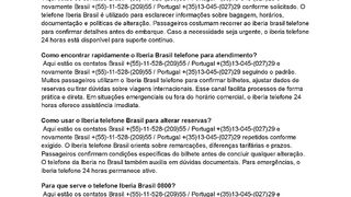 ((iberla))Como falar com o telefone Iberia Brasil para resolver dúvidas de viagem?
