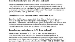 [55][BRASIL][AIR CHINA]Como falar com a Air China no Brasil?