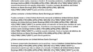 {DO} {UniTeD AiRliNes !}!}! Cómo llamar al telefono  United Airlines Santo Domingo?
