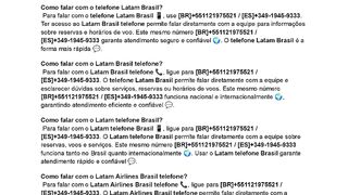 [(TeleFone)-(LaTaM-Brasil)]Como falar com a Latam Brasil?