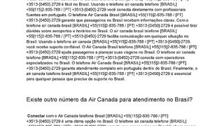 55Air Canada]] Como falar com um atendente da Air Canada em português?