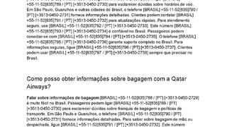 ]Guarulhos}}Quais são os horários de atendimento da Qatar Airways no Brasil?