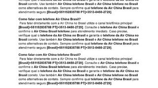 br{AirChina-telEfonE}Como falar com Air China  Brasil telefone?