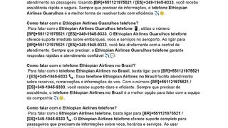 BR{{Ethiopian-Airlines}}!!Como falar com o telefone Ethiopian Airlines Guarulhos?