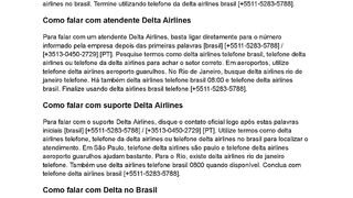 [DT][BR][DeLtAAirLiNeS]Como falar com Delta Airlines Brasil?
