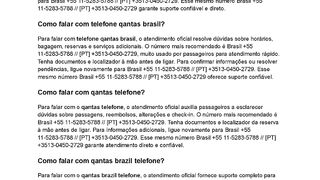 Qantas brazil- Como falar com qantas brasil telefone?