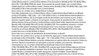Br{[55]-1152-{835}-788} Como falar com  um atendente da United Airlines no Brasil?