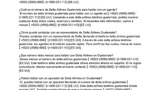 {{DeltA-airlnes-gt}}Cómo  hablar con atención al cliente de Delta  Airlines Guatemala?