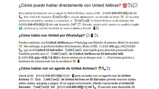 [ElSv]GuíaUnited-AiRlineS!!Cómo hablar con  un agente de United Airlines?