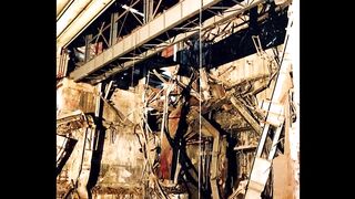Old sarcophagus at the Chernobyl nuclear power plant