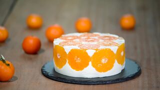 Мандариновый муссовый Торт