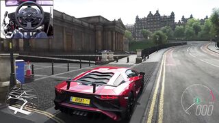 Lamborghini Aventador SV - Forza Horizon 4 | Thrustmaster T300RS gameplay