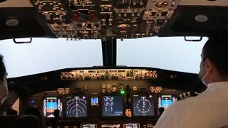 Boeing 737 800 - how to set up an airplane for automatic landing?