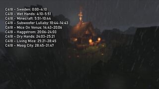 C418 - Minecraft Music Slowed Down ???? With Rain ????️
