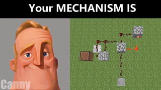 Mr Incredible becoming a genius canny your minecraft