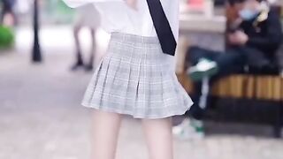 Best little Chinese girl dancing alone