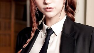 office babes that look hot on black suit