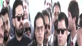 Salman Akram Raja Press Conference Outside Election Commission