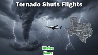 Likely tornado rips through Houston area as holiday week flights are delayed or cancelled
