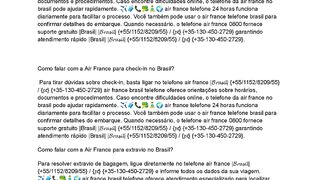 {????ℝ ????ℝ????ήＣ   вℝ????????L }Como falar com a Air France para check-in no Brasil?