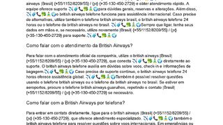 ???????????????????????????? ????????????????????????????    Como falar com a British Airways no Brasil?