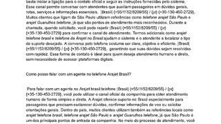 {Br}Ａ????Ĵ????t β????????ίᒪTLe千onＥComo posso falar pelo telefone Arajet Brasil?