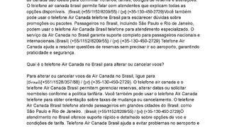 ????????????ℂ???????? ????????????????????Como posso ligar para a Air Canada Brasil?