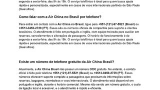 [[{Air China}]]TElefonE-Como falar com  a Air China no Brasil por telefone?