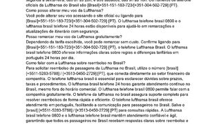 Br55[{lufthansa-airlines}]Com  o falar com a Lufthansa Brasil?