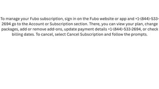 How do I manage my Fubo subscription? {A Simple Management Guide}