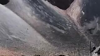 The roof of the world, sky and earth seem to touch