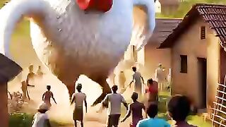 Abigchickenentersthevillage,beautifulstoryshortsaihentrending
