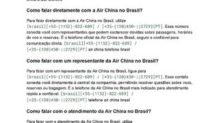 [55]Como falar com a Air China no Brasil?