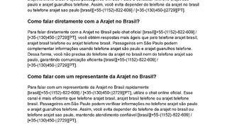 [Bℝ????????????????]５ ➄-(❶➀❺❷)-８２２-❻Ѳ９] Como falar com a Arajet no Brasil?