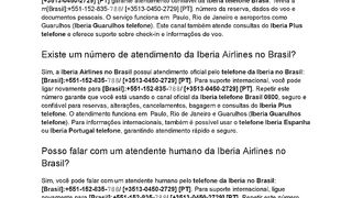 [Telefone]IBERIA{Como falar com a  Iberia Airlines no Brasil?