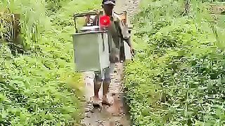 Struggle to earn a living in a remote village, may Allah bless you
