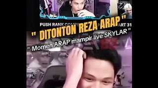 Momen Reza Arap mampir ke live-nya Skylar