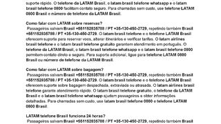 Como ligar para LATAM no Brasil?