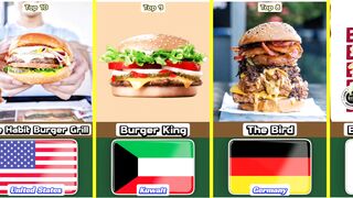 Top 10 Super Best Burger From 10 Different Countries In The World