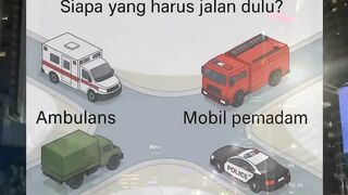 Mobil apa sih yg boleh maju duluan? Iq tinggi pasti tau nih