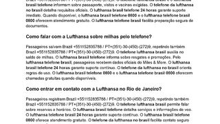 {(TeLeFoNeLuFtHaNsA)} Como consultar documentos de viagem pelo telefone Lufthansa?