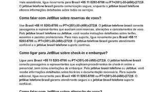 {{{Brasil}}}Como ligar para JetBlue no Brasil?