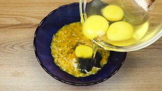 Agregaré huevos a la fruta de la pasión, mira lo delicioso que se ve