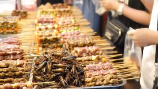 Street food market